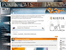 Tablet Screenshot of pokecheats.net